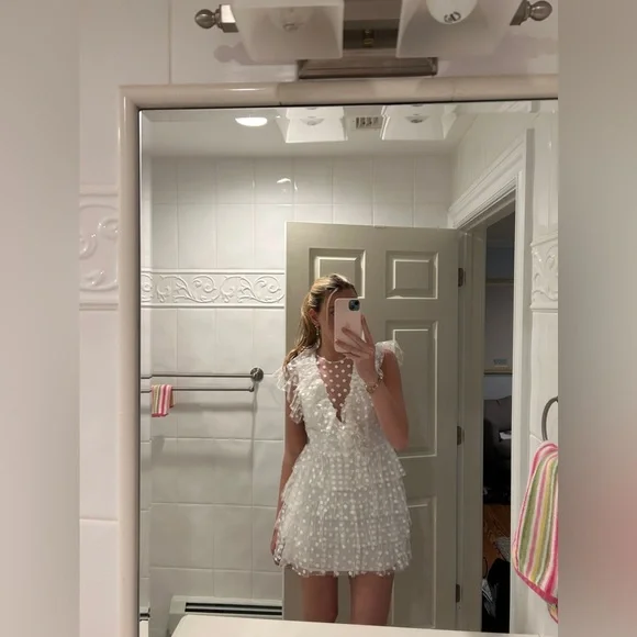 janey mini dress in white Janey Mini Dress